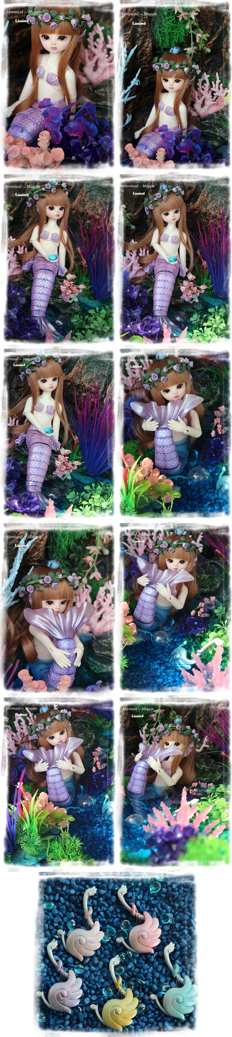 球体関節人形　BB人魚姫　 Mermaid-Maggie