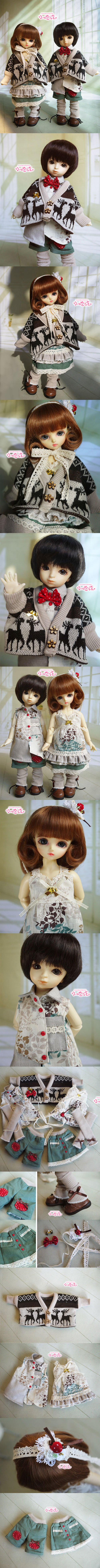 BJD Clothes Christmas Costume Set for YO-SD Ball-jointed Doll