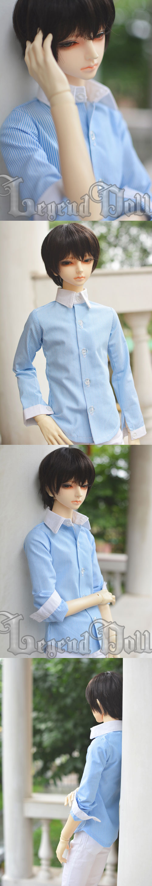 BJD Clothes Light Blue Shirt A077 for SD/70cm Size Ball-jointed Doll