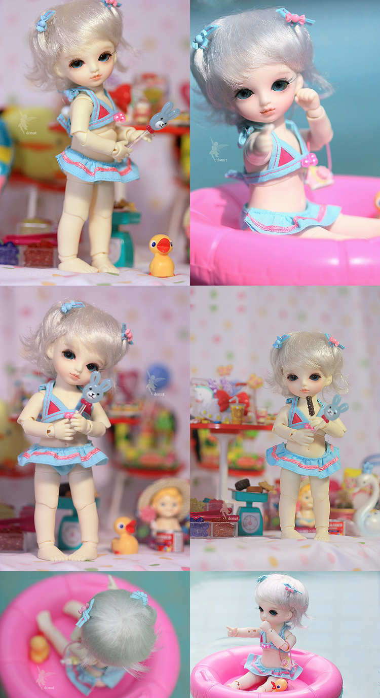 BJD Doughnut 16cm Girl Ball-jointed Doll