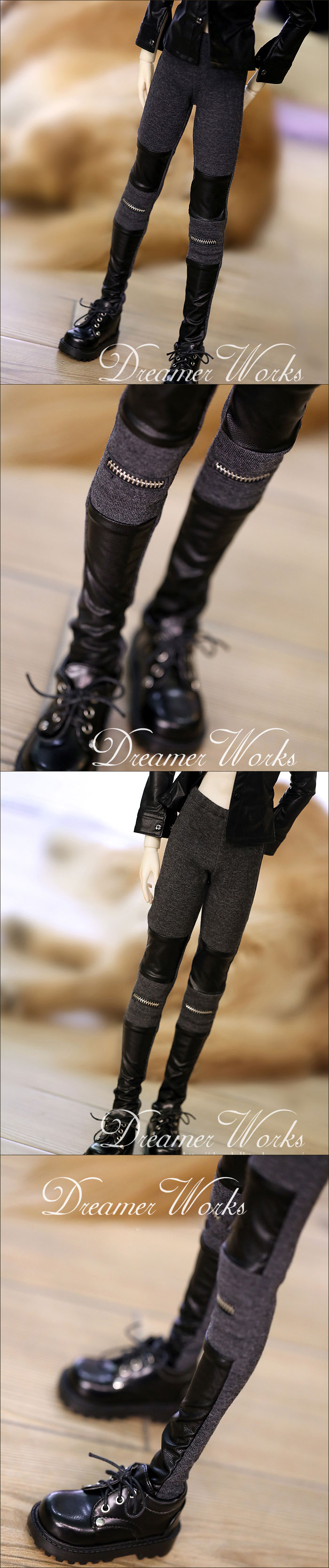 ドール用衣装　70cm/SD/MSDサイズ人形用　ズボン　黒色