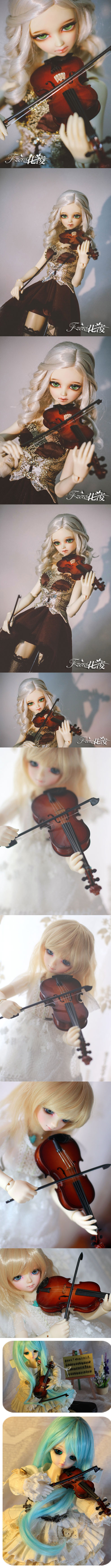 人形アイテム　70cm、SD、MSDサイズ人形用 バイオリン　