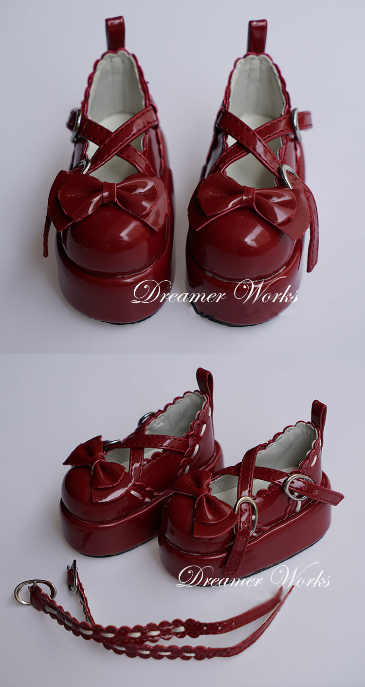 ドール靴 BJD　SD/MSDサイズ人形用　赤色