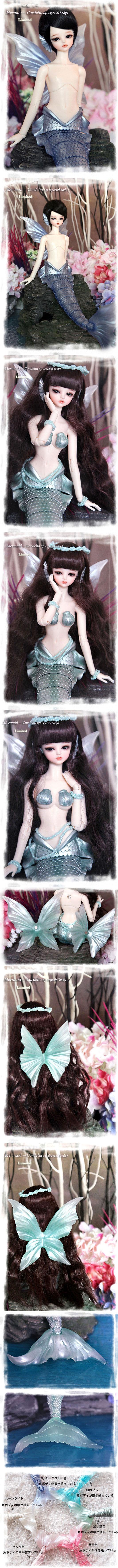 球体関節人形　BB人魚姫　 Mermaid-Cordelia sp【special body】 限定20体