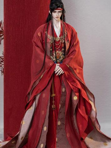 BJDドール用 Rc70-152中国伝統結婚式用服 漢服 古代服 70-75cmサイズ