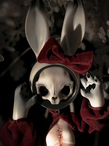 残り１体 ドールフルセット 隠面兔·朱砂(Red Rabbit) 35cm 球体関節人形