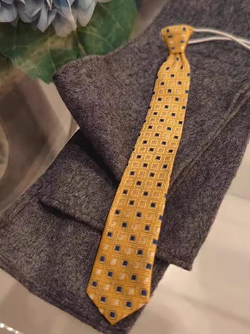 BJDドール用 ネクタイ 黄色 68cm以上サイズ通用