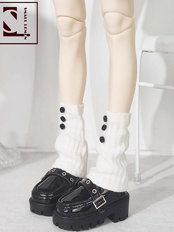 ドール用お靴 ブラック/ホワイト MSDサイズ人形用 球体関節人形用 BJD