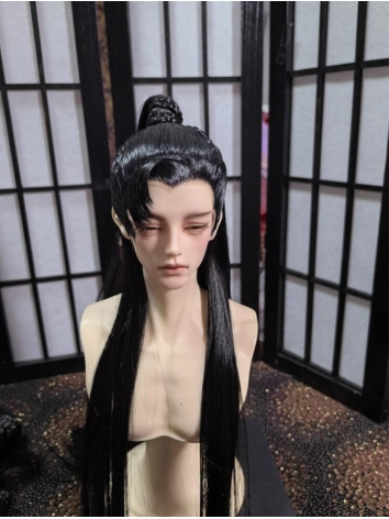 ドール用 SDサイズ人形用 古代風スタイルウィッグ ブラック BJD 20240519S-03