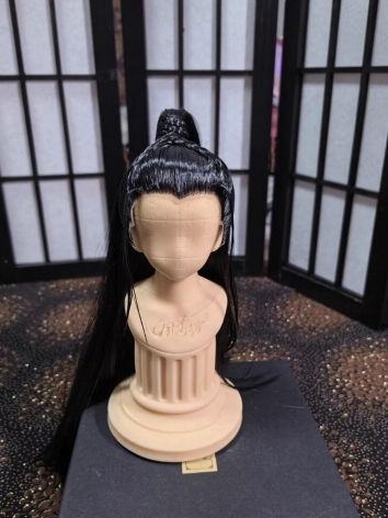 ドール用 MSDサイズ人形用 古代風スタイルウィッグ ブラック BJD 20240519SF01