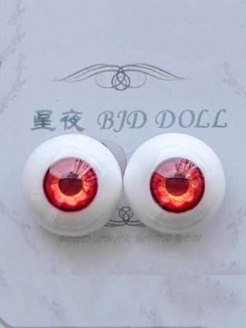 ドール用アイ 石膏アイ レッド 12mm/14mm/16mm/18mm/20mmサイズ BJD