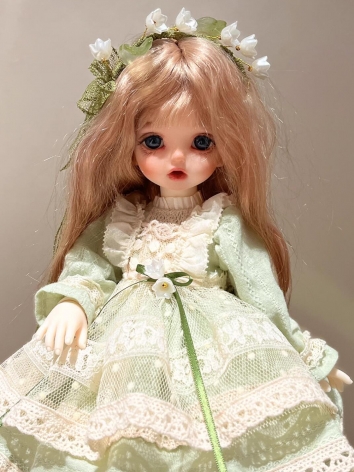 ドール用服 ドレス グリーン 女の子用 MSD/YOSD/OB24サイズ用 球体関節人形用 BJDDOLL