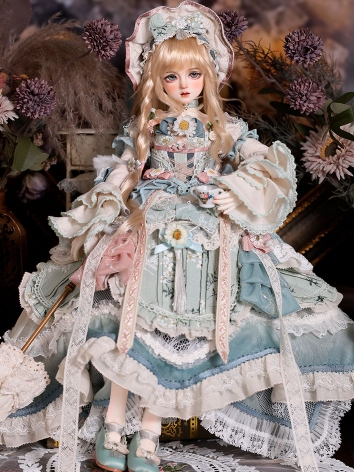 10%OFF 9月22日 80セット限定 ドール用服 Gift Romanceシリーズ Cecilia オフィシャル衣装 ブルー MSDサイズ BJD用 キャンペーン中