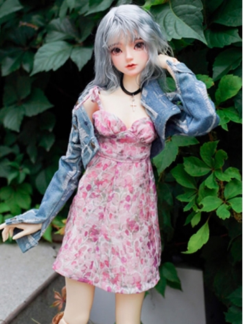 ドール用服 キャミワンピース ピンク MSD/SD/SD16サイズ人形用 球体関節人形用 BJD