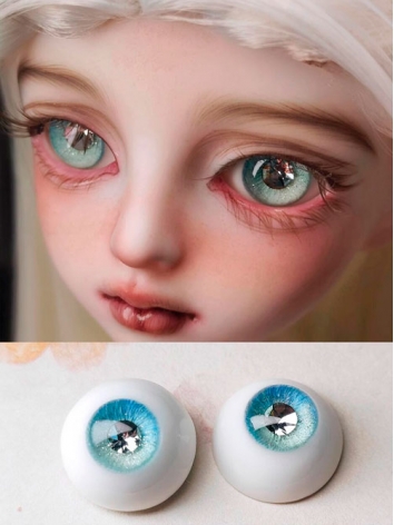 ドール用アイ 石膏アイ ブルー 10mm/12mm/14mm/16mm/18mmサイズ BJD【花花眼】