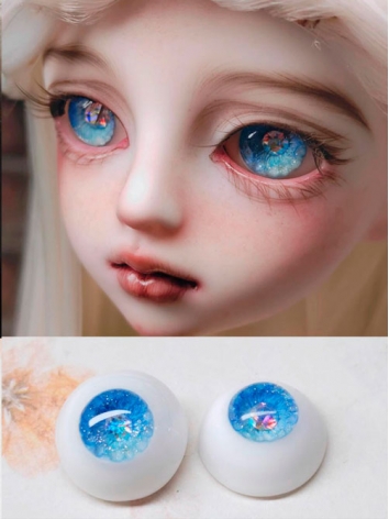 ドール用アイ 石膏アイ ブルー 10mm/12mm/14mm/16mm/18mmサイズ BJD【花花眼】