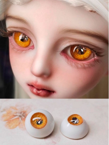 ドール用アイ 石膏アイ ゴールド 10mm/12mm/14mm/16mm/18mmサイズ BJD【花花眼】