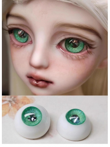 ドール用アイ 石膏アイ グリーン 10mm/12mm/14mm/16mm/18mmサイズ BJD【花花眼】