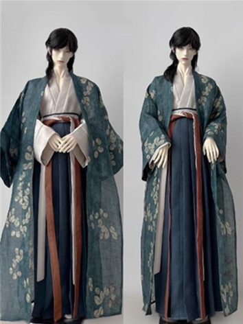 ドール用服 衣装セット 花柄 時代服 漢服 中華風 70cm/73cm/ID75サイズ用 BJD