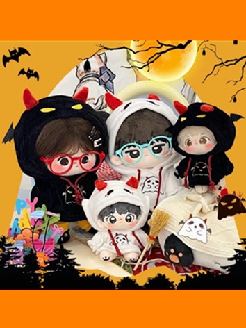 ぬいぐるみ服 パーカー『悪魔幽霊』着せ替え ハロウィン 10cm/20cmぬいぐるみ用 半块吐司