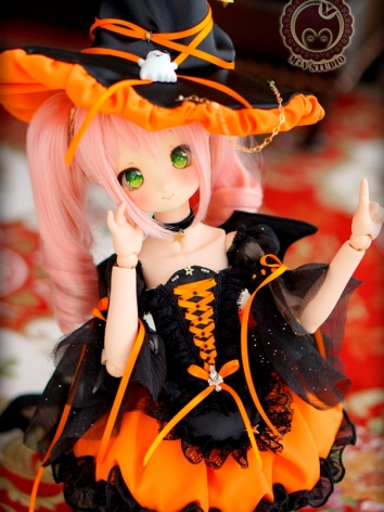 期間限定 11月28日まで ドール用服 ハロウィン服 ブラック+イェロー MDD(S胸)サイズ人形用 星耀轨迹