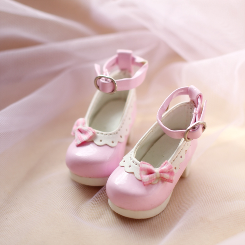 レジェンドドール ドール靴 YSDサイズ人形用　ピンク色/黒色あり　1足限定